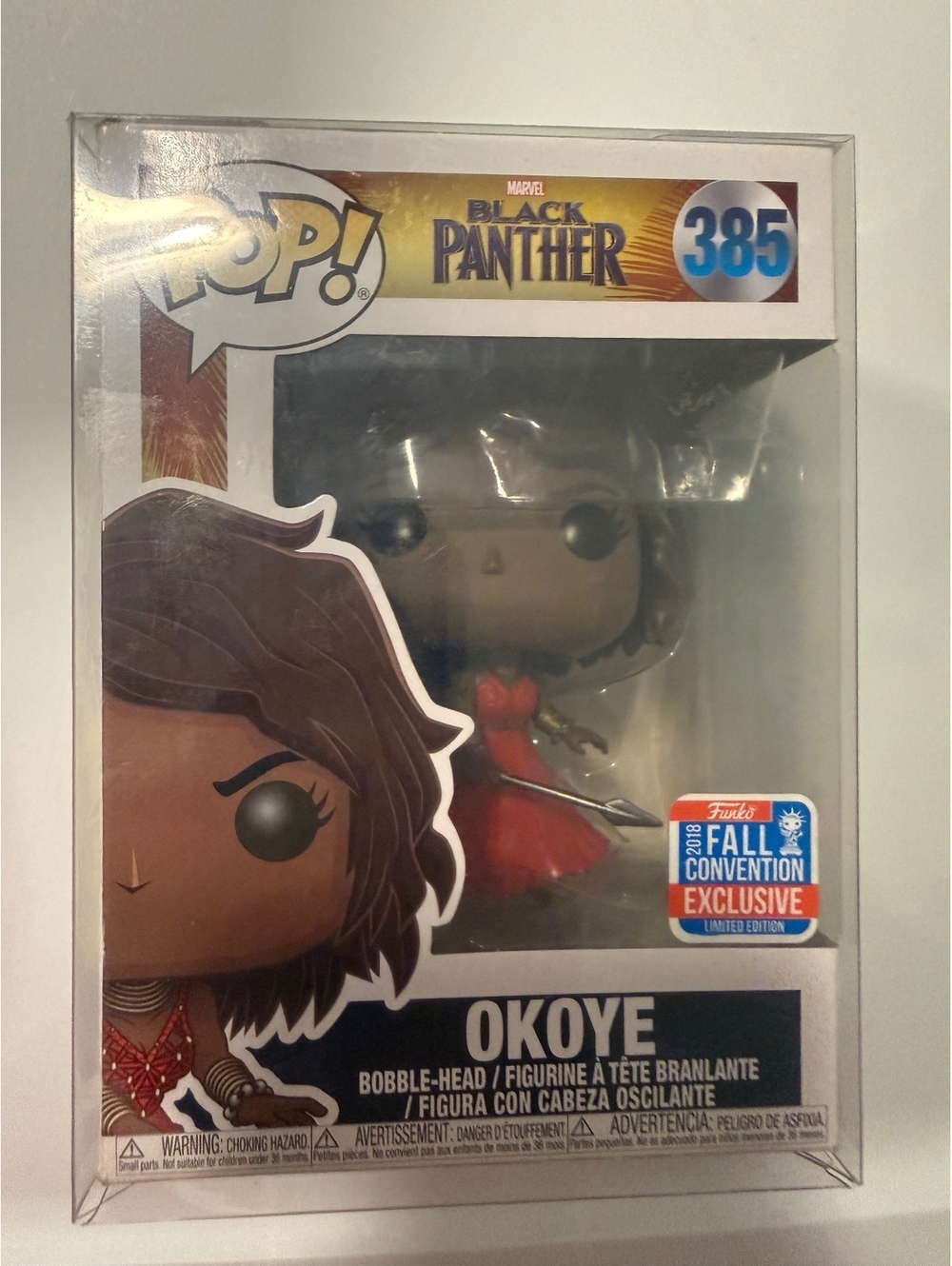 Funko Pop! Marvel Black Panther Okoye #385 2018 Fall Convention Exclusive